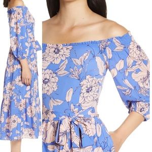 Nordstrom: Three quarter sleeve, midi dress. Multi-occasion.